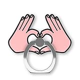 Designer Souvenirs Anillo para Móviles Rosa | Ideal para sujetar | Diseño En forma de Corazón para Regalar a tu Pareja