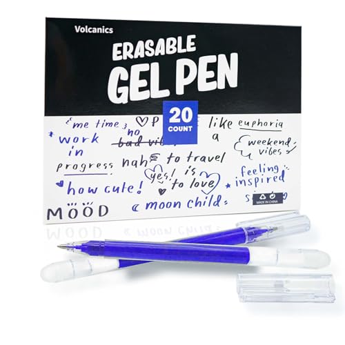 Stylos effaçables encre gel pour écrire proprement sans ratures lot de 20 pièces