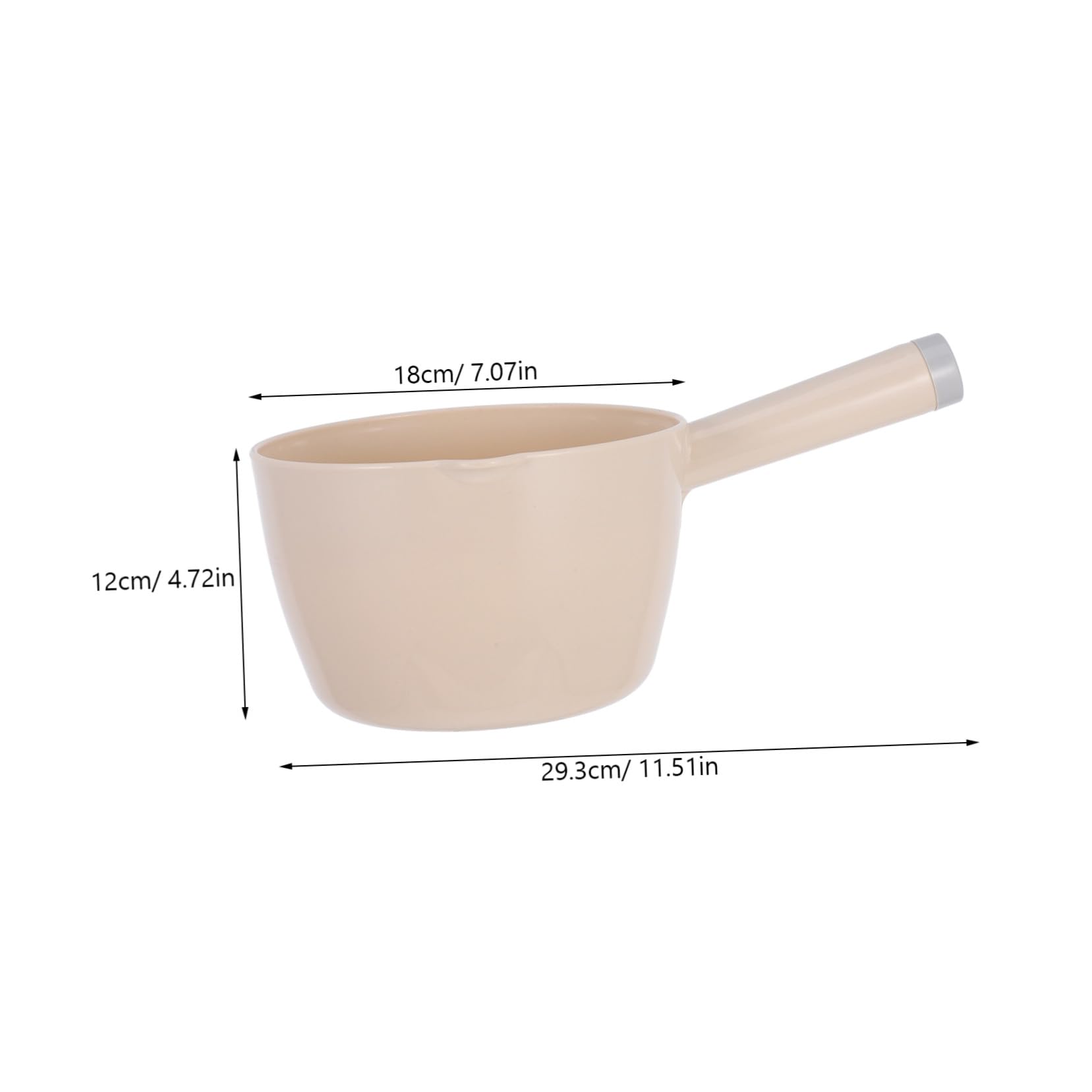 UKCOCO Cucharón para Agua de Cocina Pequeño 2 Piezas Plástico Resistente Azul y Beige Ergonómico para Hogar Jardín y Uso Diario