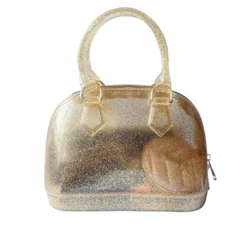 Image of Jelly Crossbody Purse Shoulder Bag, Candy Color Tote Satchel Top-Handle Handbags for Women