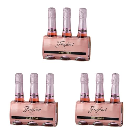 Freixenet Mini Cava Rosé Pack 3u x 200 ml - total 600 ml (Paquete de 3)