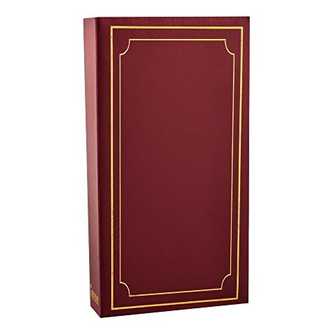 Arpan Burgundy 6x4 Photo Album with 300 Pockets Cover