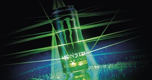 Monster Energy Zero Sugar - koffeinhaltiger Energydrink mit klassischem Energy-Geschmack - ohne Zucker und ohne Kalorien - in praktischen Einweg Dosen (12 x 500 ml)