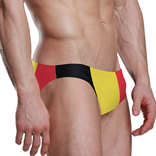 Men Swim Brief Bikini Belgium Flag Beach Bikini for Men Swim Underwear XL2