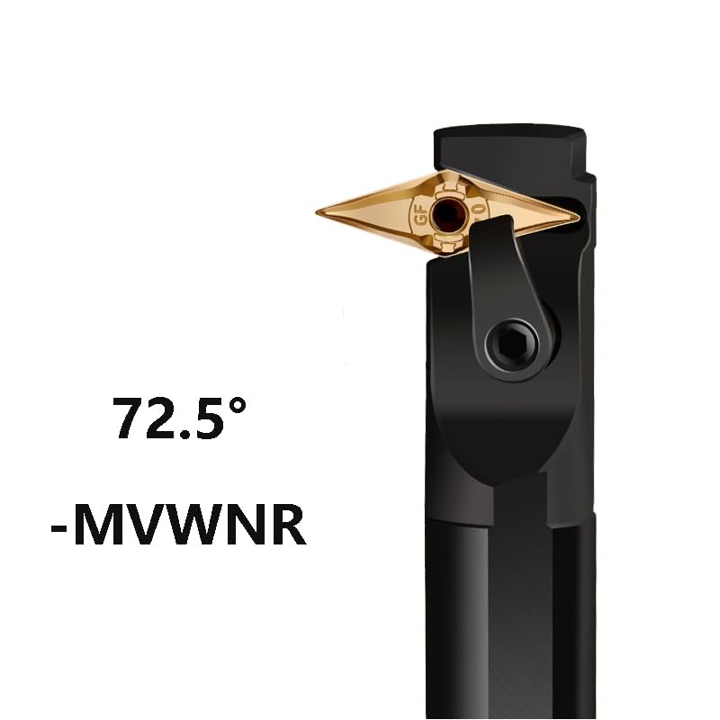1pc MVQNR MVUNR MVWNR MVXNR Turning Lathe Tool Holder 20mm 25mm Internal Cutting Shank Boring Bar VNMG Carbide Inserts(Color:S20R,Size:NOT Include Inserts_MVQNR16)