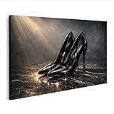 islandburner Image sur toile avec talons hauts noirs pour des occasions élégantes   Edition R1