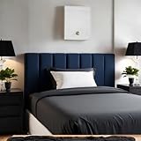 Cabeceira Estofada Modular Cama Casal Padrao 1,60mX45cm Módulos Adesivos (Azul)