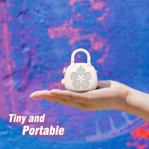 Image of DOSS Candy Cute Bluetooth Speaker, Mini Portable Speaker with Mighty Sound, Retro Stylish Design, Adorable Speaker for Room, Desk Decoration, Gift for Kids, Girls, Women-Gradient Blue