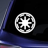 World Design Galactic Republic Symbol Notebook Car Laptop 5.5' (White)