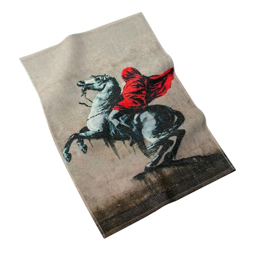MuseARTa Geschirrtuch aus Baumwolle mit dem Gemälde Bonaparte des Künstlers Banksy Graffiti in der Größe 40x60cm, KT-BL-BO