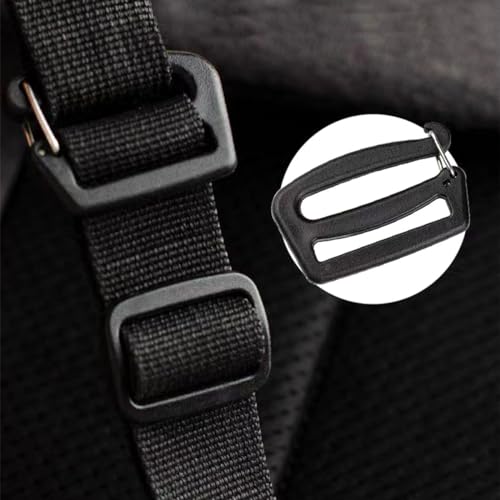20 PCS G Hook Webbing Connecting Buckles Adjustable Plastic Tri-Glide Slides Backpack Button Clips Webbing Connecting Clip Belt Buckle with Open Lock End Clasp Connector for Backpacks, School Bags