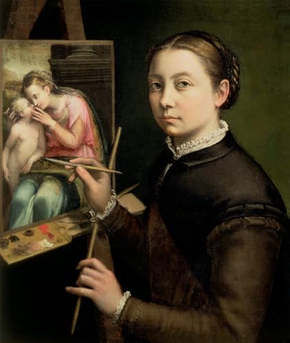 Tableaux Peinture Murale Nordique Autoportrait de Sofonisba Anguissola Impression Affiche 60x90cm