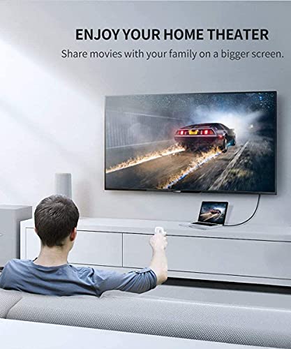 Usb To Hdmi Adapter Cable For Mac Os Windows 10/8/7/Vista/Xp, Usb 3.0 To Hdmi Male Hd 1080P Monitor Display Audio Video Converter Cord 6.6Ft #TOP1