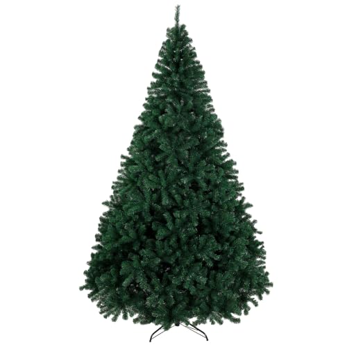 HOMCOM Árbol de Navidad Artificial de 270 cm 2418 Puntas Ramas Articuladas