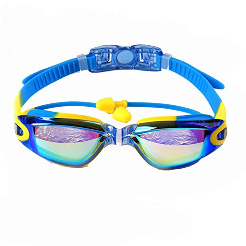 Lunettes de natation pour enfant finis les yeux rouges à la piscine avec les UV