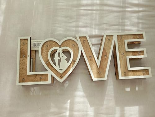 Lettres décoratives LOVE Lumineuses (livrée sans piles)