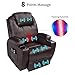 MAGIC UNION Power Lift Chair Electric Recliner Faux Leather Heated Vibration Massage Sofa with Remote Controls Side Pockets for Elderly Catnap (Brown)