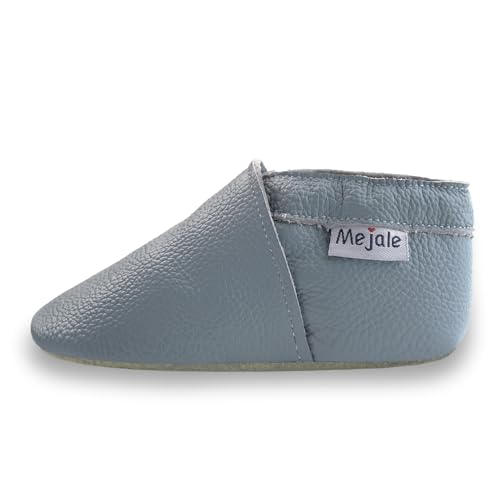 image for Mejale Baby Toddler Moccasin Infant Boys Girls Leather Shoes Light Sof