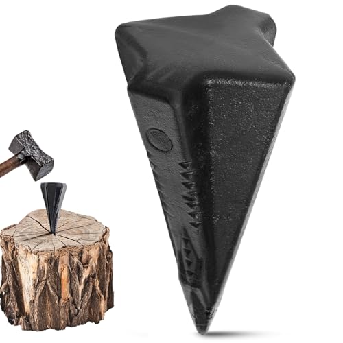 5 Lbs 1 Pcs Wood Splitting Wedges Manual Log Splitter, Black