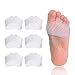 Produktbild 12x Fußpolster Mittelfuß Pads, Vorfußpolster, Fußballen Kissen für Diabetiker Füße, Hornhaut, Blasen, Vorfuß Schmerzen, für Frauen, Männer Gel Fuß Kissen