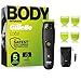 Gillette Labs Body + Intimate Tondeuse Homme i5, Tondeuse Corps Et Zone Intime, Etanche, Dotée De La Technologie SkinFirst, Coffret Homme Avec 3 Sabots Dont Un Pour Peau Sensible