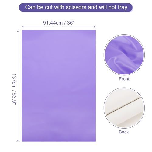 QUARKZMAN PU Kunstlederstoff Nappa Prägung 1 Yard Länge 54x36x0.04 Weiches Synthetisches Leder Material Blätter 1mm Dick Für Taschen DIY Bastelarbeiten Lila