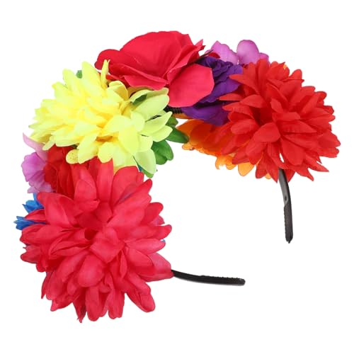 Bandeau Fleuri en Tissu Léger et Confortable pour Déguisement Halloween Adulte