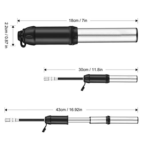 BESPORTBLE Bomba de Ar Portátil Pequena Mini Bomba de Pneu para Bicicleta Road Mountain Bikes Basket