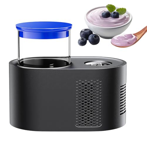 Máquina para hacer yogurt 3 en 1, máquina digital automática de yogur con pantalla LCD y control de temporizador, taza inteligente de yogur frío y caliente con olla interior de vidrio para ollas de