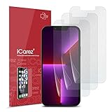 iCarez HD Anti Glare Matte Screen Protector for iPhone 13 Pro Max 6.7-Inches [3 Pack] (Case Friendly) Premium No Bubble Easy to Apply with Hinge Installation