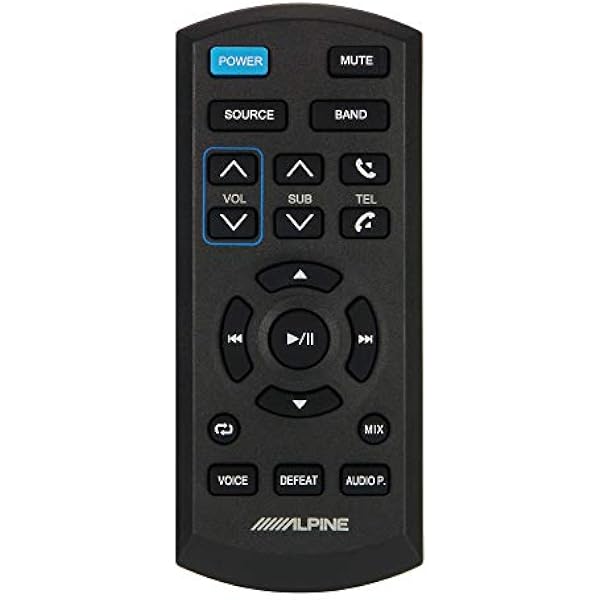 Alpine Electronics pilot zdalnego sterowania, czarny