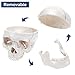 Winyousk Life Size Number Skull Model, Medical Anatomical Skull Model with Removed Skull Cap and Articulated Mandible, Labelled Diagram Poster