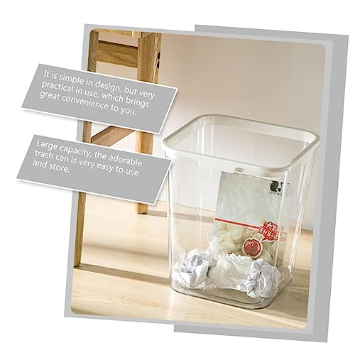 Papelera Plástica Transparente con Sensor de Movimiento miniatura 2