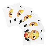 FOYTOKI Niedliche Bienen und Gepäckaufkleber aus Pet Material 5 Bögen Aufkleber Dekorative Kofferaufkleber zum Verschönern von Schränken und Gitarren