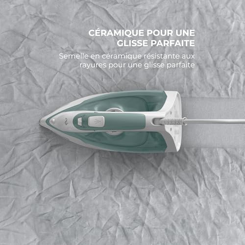 Calor Virtuo 30 Fer à repasser vapeur Effet pressing /min Semelle en Céramique Réservoir 240 ml pour longue session repassage FV2C42C0 - vue 5