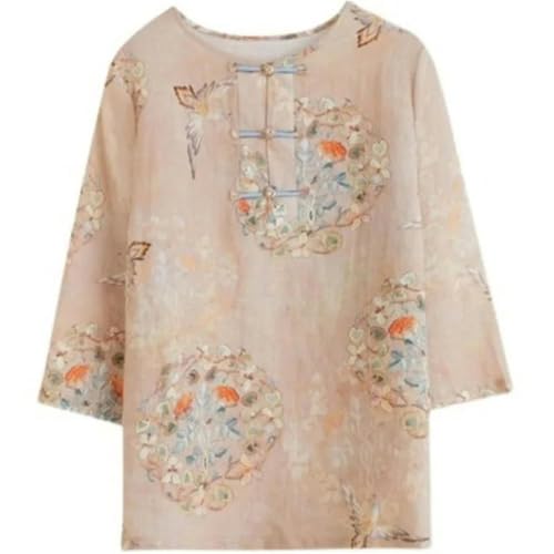 Style traditionnel vintage Hanfu en coton-lin noble de qualité - 5