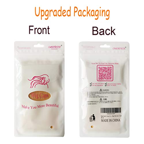 Wig Caps, Stocking Caps For Wigs Stretchy Nylon Wig Caps For Women Beige （2Pcs) #TOP3