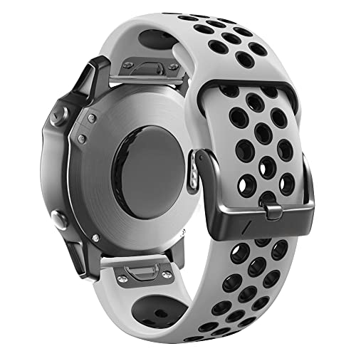 Correa de silicona de 22mm para entrenar y vestir con Garmin Fenix 6Pro y Smartwatch Fenix 5 3