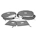 Richards Homewares Micro Fiber Deluxe Six Piece Accessory Set - Charcoal