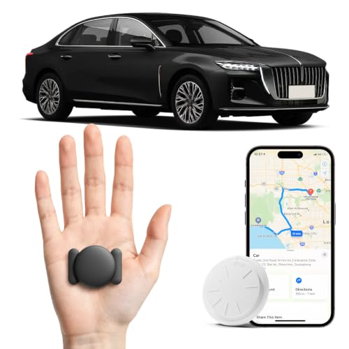 Image of GPS Tracker for Vehicles, 1PCS Tracker Device for Vehicles No Subscription No Monthly Fee, Magnetic Real-Time Car Tracker Device Hidden, Work with Find My (iOS Only), GPS Trackers for Cars Kids Dogs