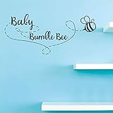 Baby Bumble Bee Kids Song Jingle Nursery Rhyme Wall Sticker Vinyl Wall Art Decal for Girls Boys Baby...