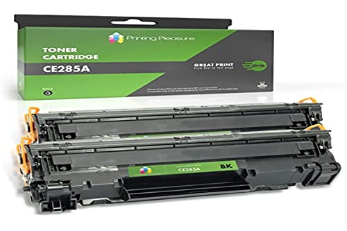 36 mesi di garanzia Printing Pleasure CE285A Toner Compatibile per HP Laserjet Pro P1102 P1102W M1210 M1210MFP M1212 M1212NF M1213NF M1217NFW M1130 M1132 M1132MFP M1134 M1134MFP M1136 M1136MFP P1100 P1101 - DUE NERI