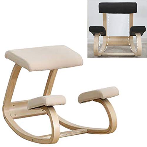 LIfav Ergonomic Kneeling Chair, Improving Posture Thick Cushions, Kneeling Rocking Posture Orthopedic Stool