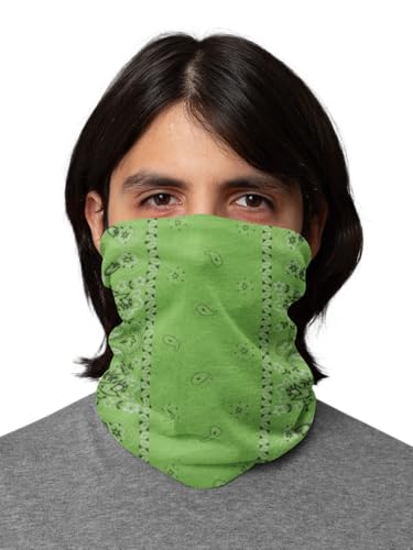 Image of Motique Accessories Paisley Bandana Neck Gaiter Tube Headwear Motorcycle Face Scarf