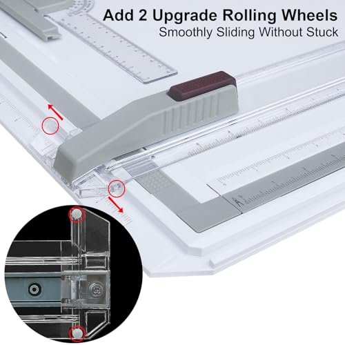 Frylr Inch A3 Drawing Board Drafting Table with Parallel Motion and Angle English Measuring System 20.87”L x 14.49”D - Thumbnail 4