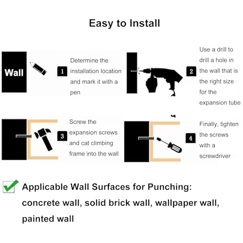 Estante de pared para gatos de madera con rascador estrella miniatura 7