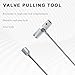 DXNQ Valve Stem Installation Fishing Tool, Valve Stem Puller Tire Repair Fishing Tool, Universal Auto Plug Core Remover for Valve Stem Installation and Removal, Car Accessories