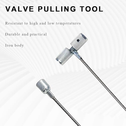 Image of DXNQ 2PCS Valve Stem Installation Fishing Tool, Valve Stem Puller Tire Repair Fishing Tool, Universal Auto Plug Core Remover for Valve Stem Installation and Removal, Car Accessories