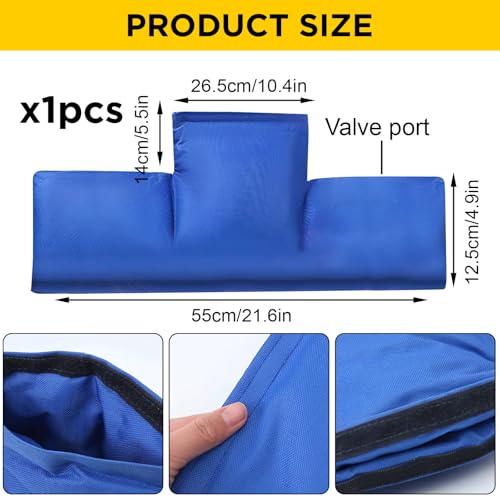 FairyPeach Isolierte Abdeckung für Wasserzähler, 55x25cm Wasserzähler Isolierabdeckung, Universal Wasserzähler Frostschutz, Verdicken Frostschutzabdeckung für den Wasserhahn, Winterrohrschutz