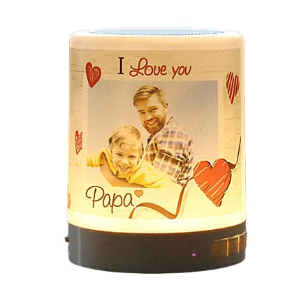 Bepersonalised Smart Touch LED Photo Customised Bluetooth Speaker/Night Lamp for Gift (Pack of 1)